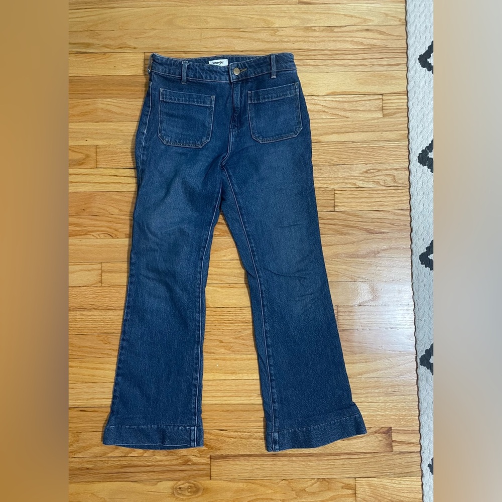 Wrangler flare jeans with square pockets